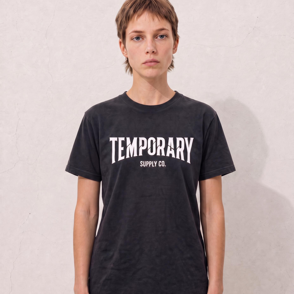 tmpry. Heavyweight Cropped Boxy Tee (240 GSM)